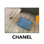 𝗖𝗛𝗔𝗡𝗘𝗟 Denim large double C trolley case