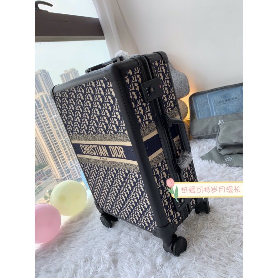 Dior old flower retro suitcase