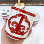 Red Iron Window Series Bone China Sanitary Ware Set