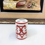 Red Iron Window Series Bone China Sanitary Ware Set