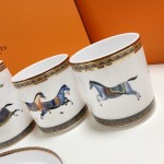 Horse series five-piece bone china bathroom set