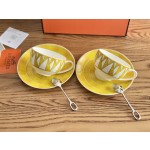 Soleil d’Hermes | Sun ☕ Coffee Cup and Saucer