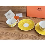 Soleil d’Hermes | Sun ☕ Coffee Cup and Saucer