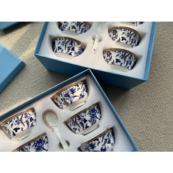 WEDGWOOD  Hibiscus Gold Series Bone China Bowls for Household Use