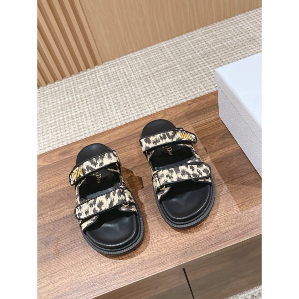DIOR Dior 23 latest hot sandals classic upgrade Velcro sandals and slippers