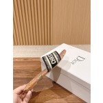 DIOR Dior spring and summer new upgrade embroidery slippers